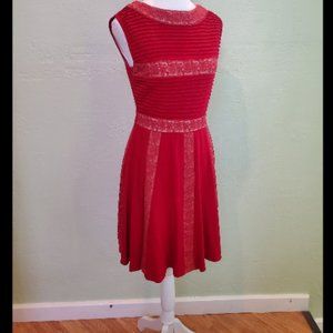 Red Fit and Flare Dress